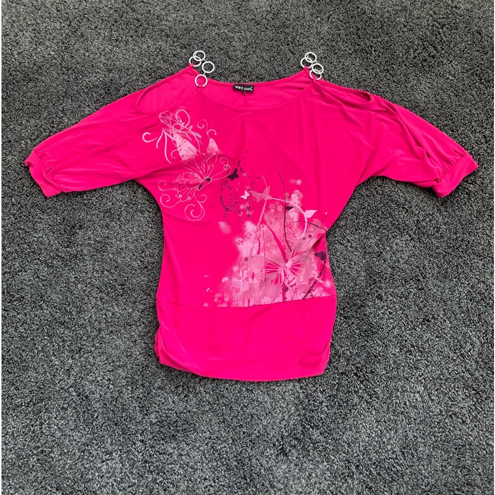 Wet Seal pink blouse size small